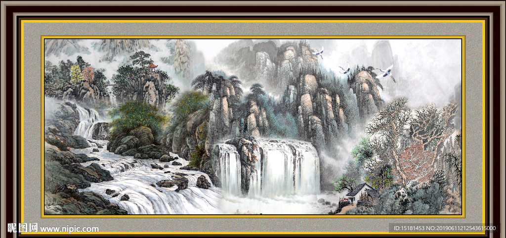 巨幅山水画