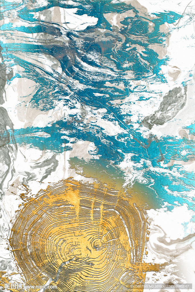 现代抽象轻奢装饰画