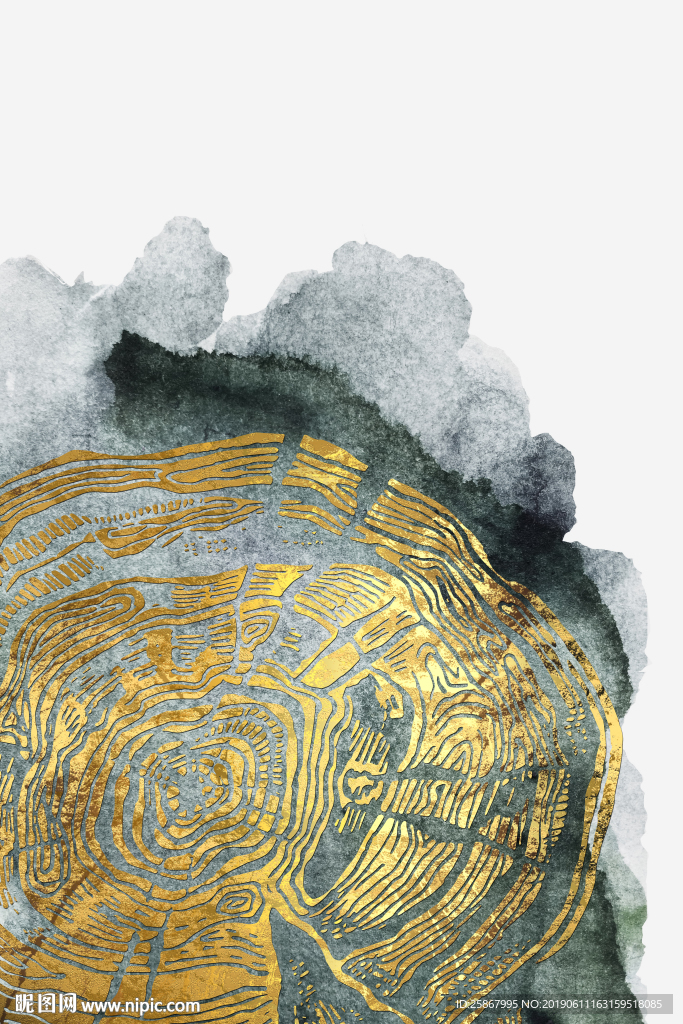 现代抽象轻奢装饰画