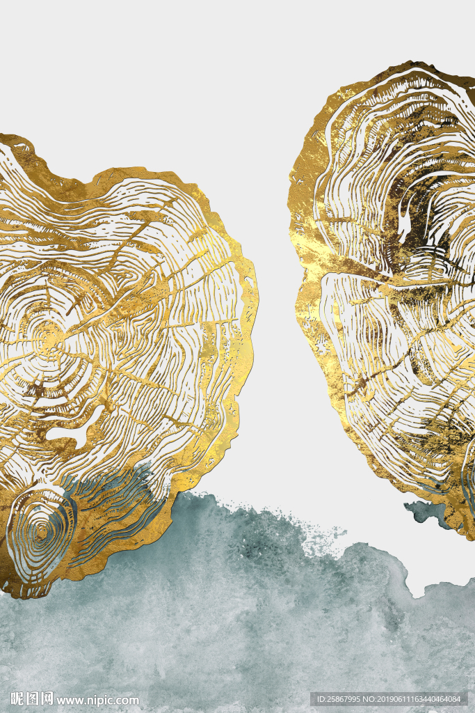 现代抽象轻奢装饰画