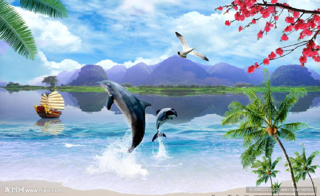 海景风景画