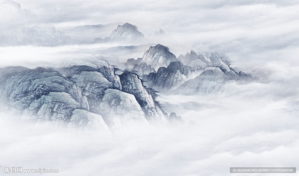 山水屏风