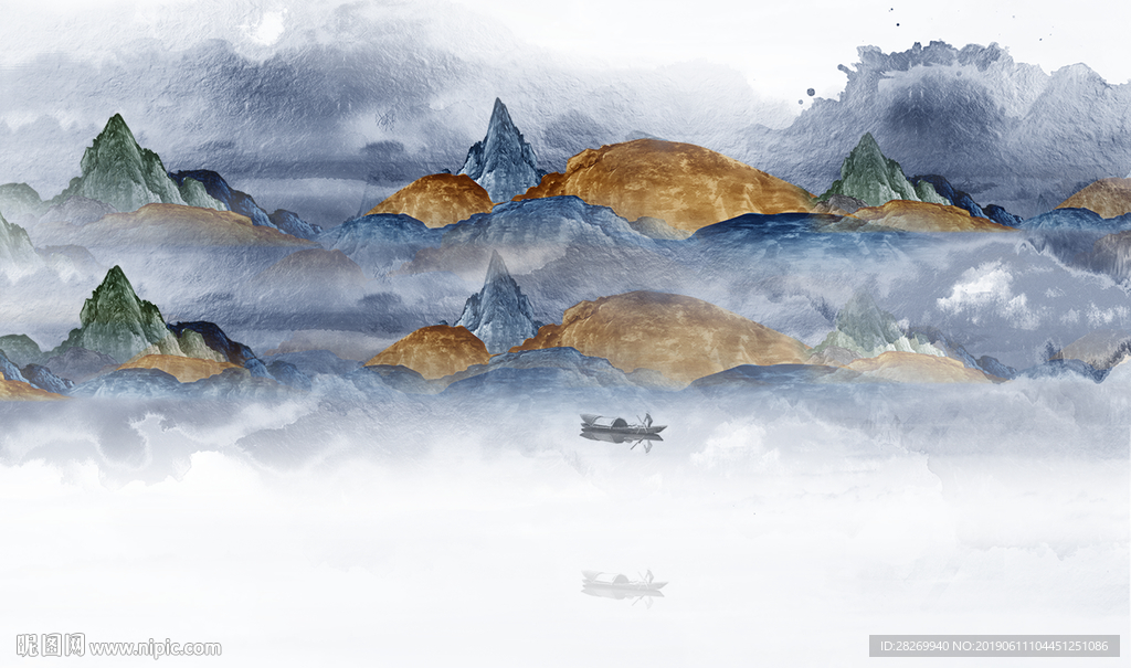 水墨山水画