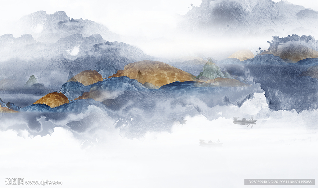 水墨山水画