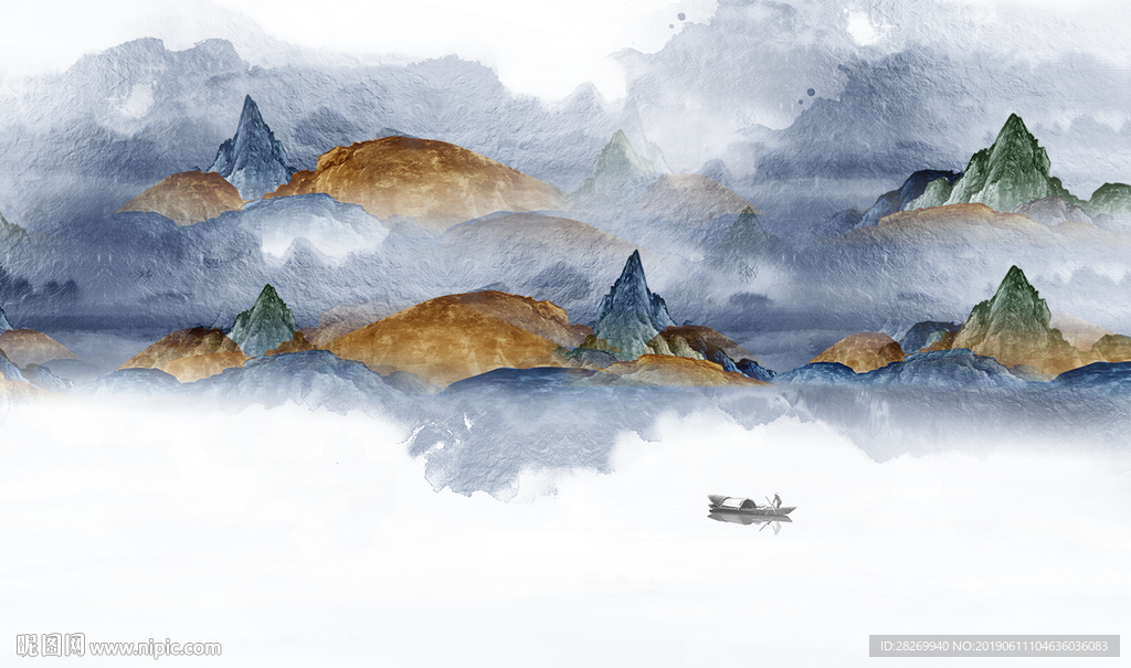 水墨山水画