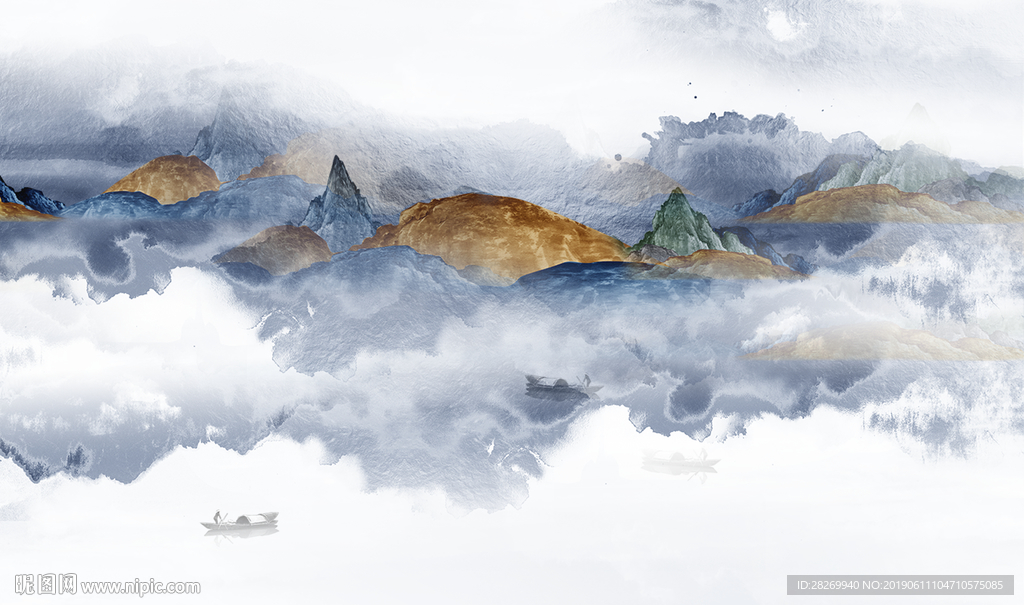 水墨山水画