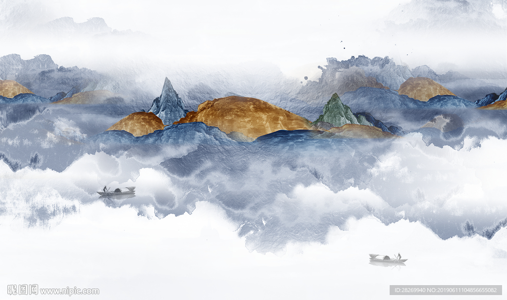 水墨山水画