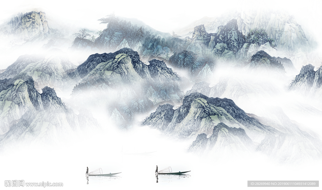 水墨山水画