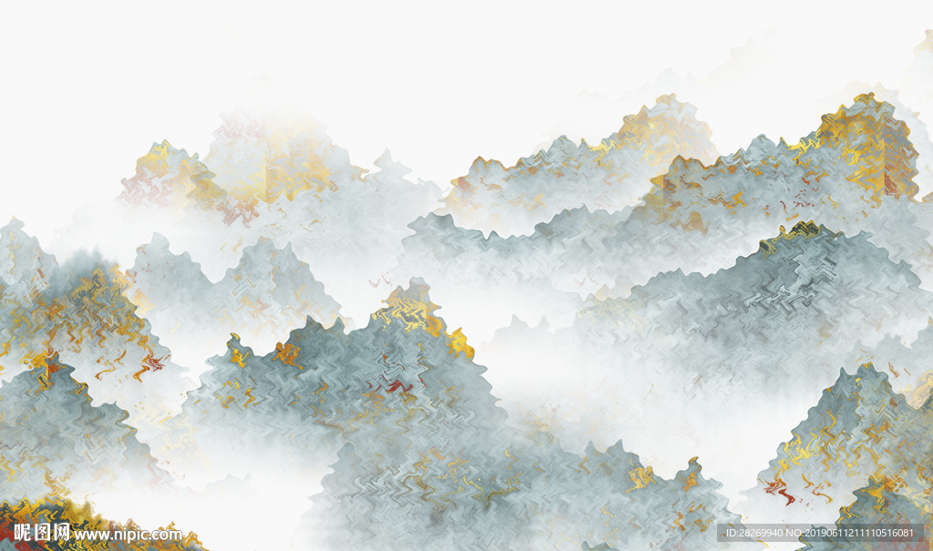 山水屏风