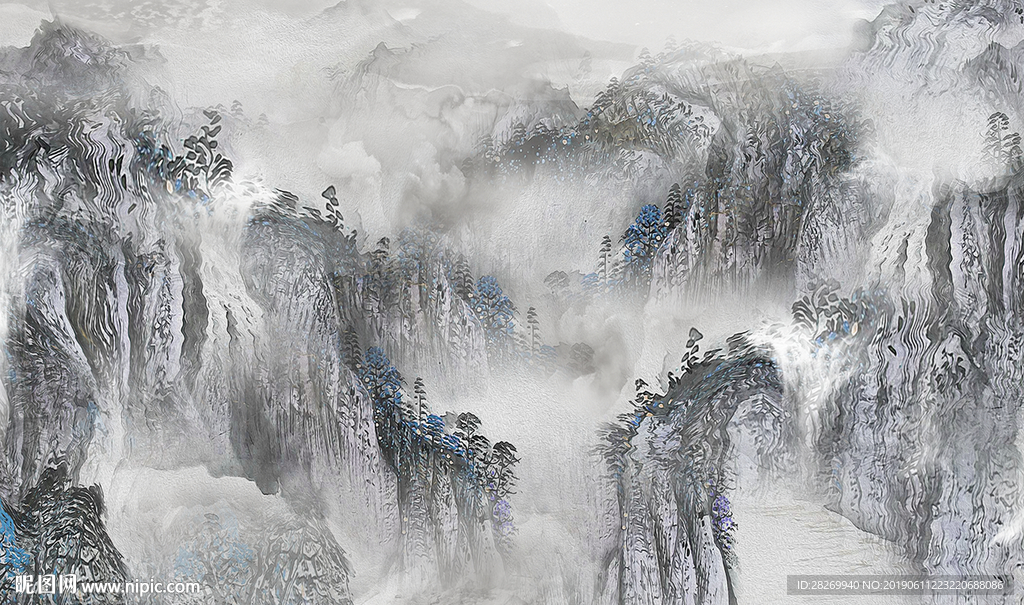 水墨山水画