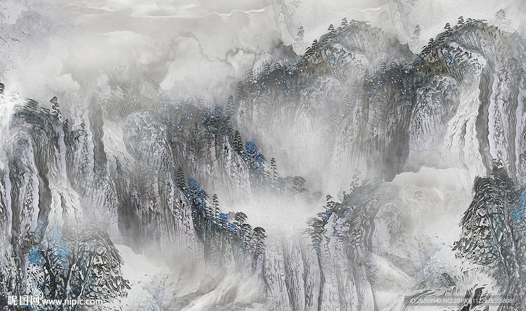 水墨山水画