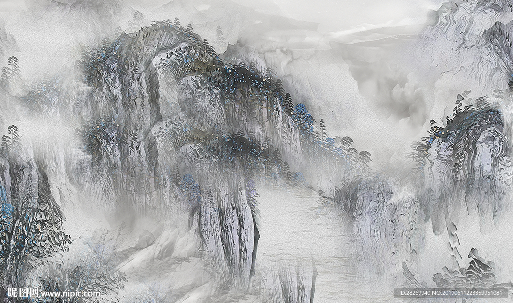 水墨山水画