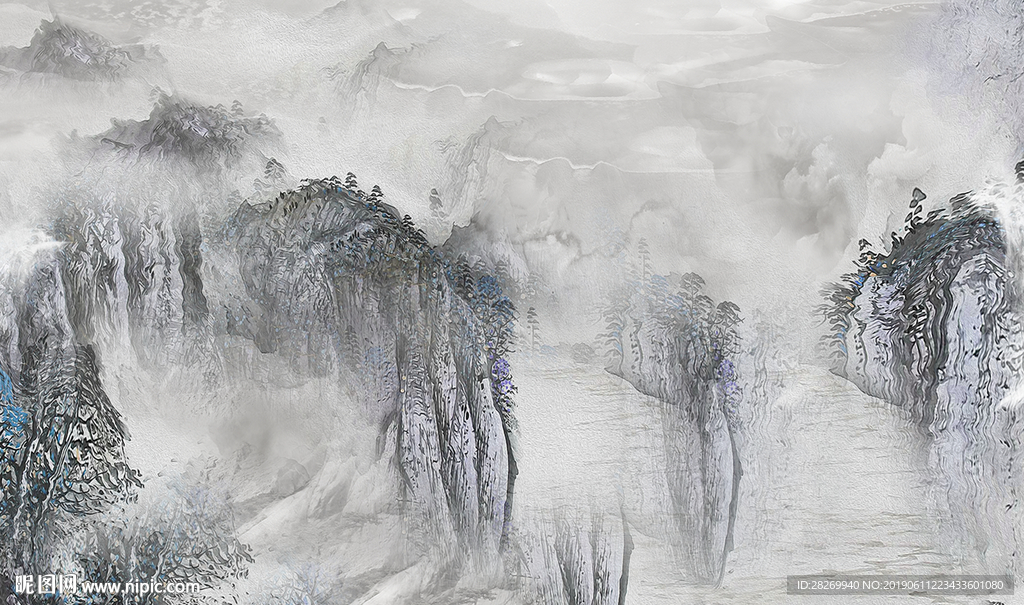 水墨山水画