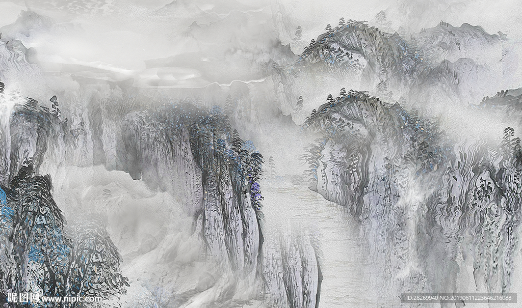 水墨山水画