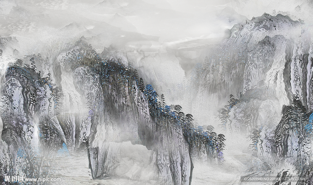水墨山水画