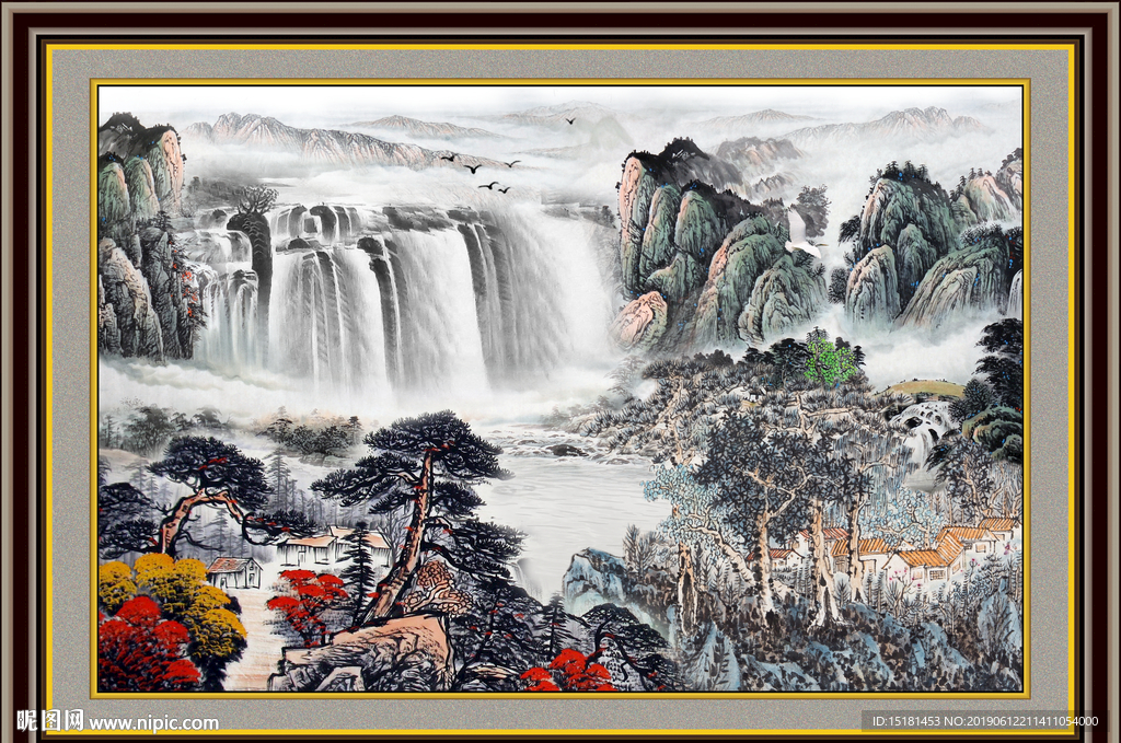 巨幅山水画