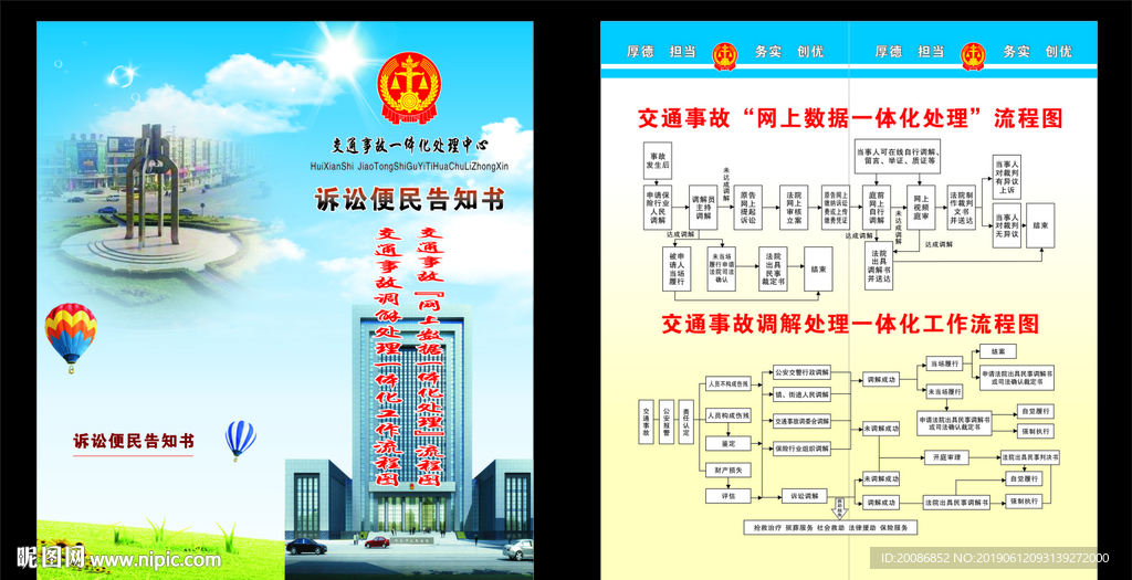 交通事故网上数据一体化处理流程