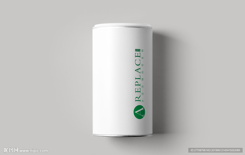 圆形罐样机图片