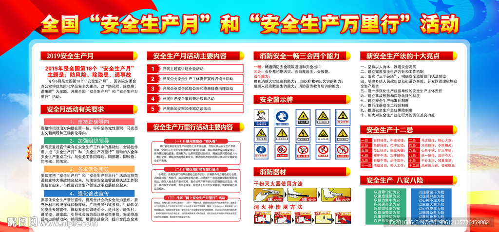 安全生产月宣传栏