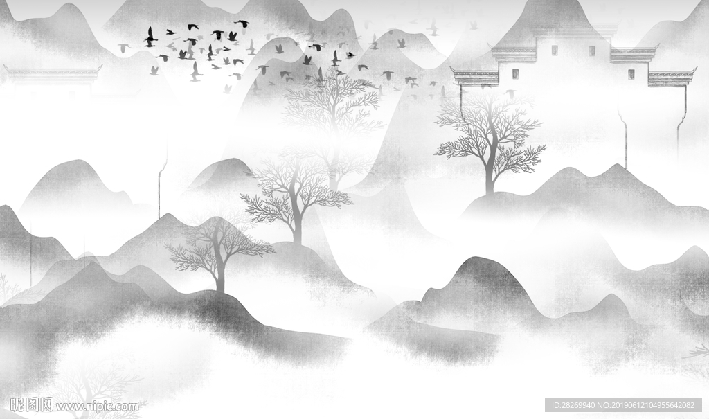 新中式背景