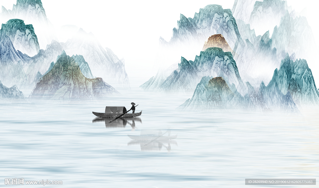 抽象山水