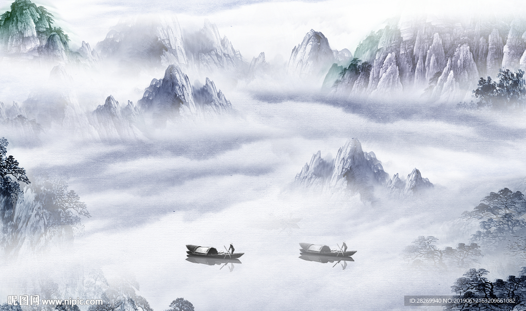 抽象山水
