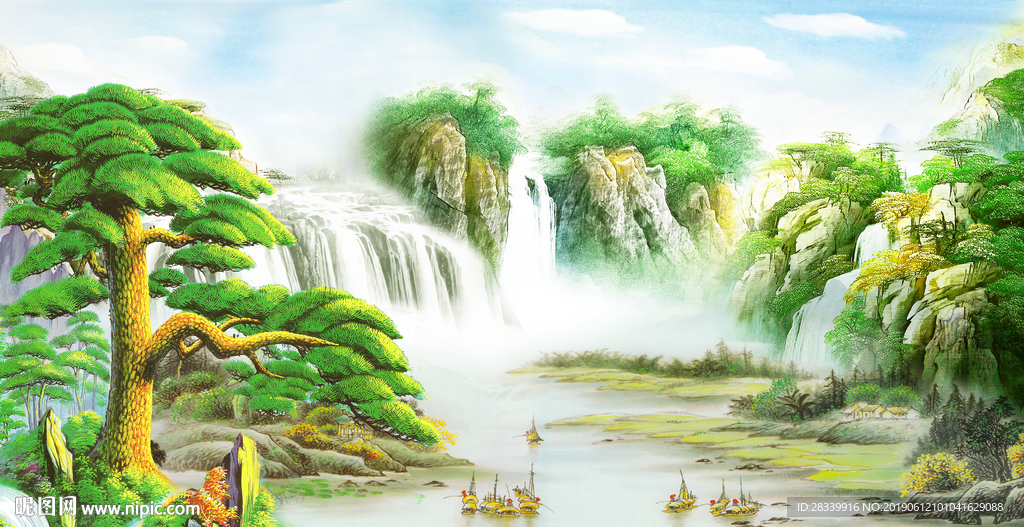 新中式山水