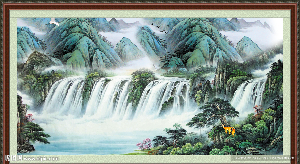巨幅山水画