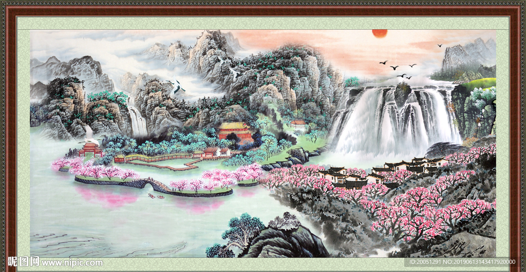 巨幅山水画