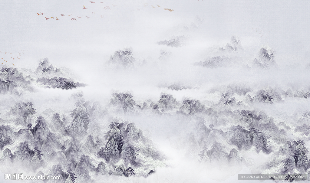抽象水墨山水