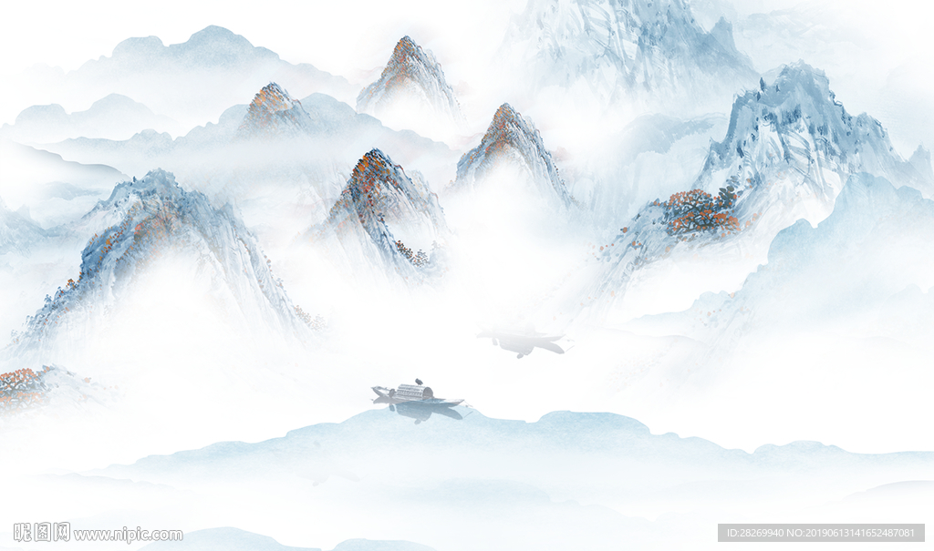 禅意意境山水