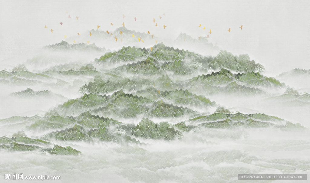禅意意境山水
