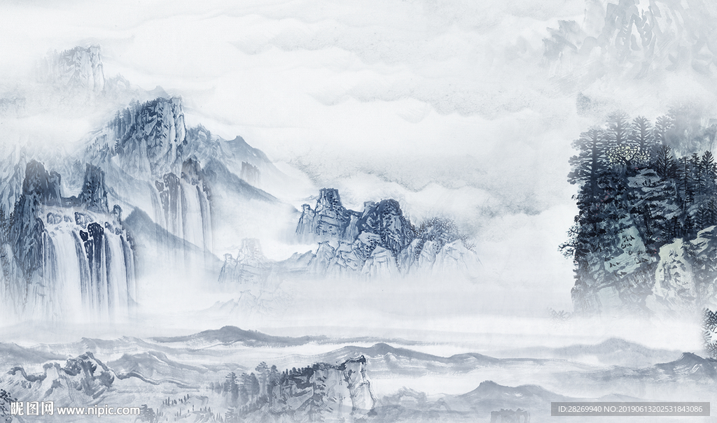 抽象山水