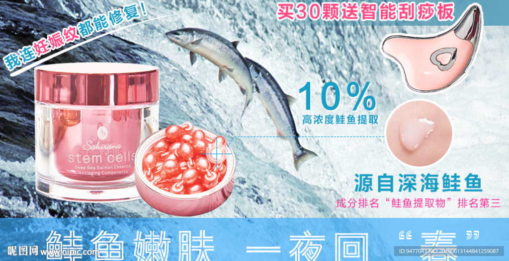 鲑鱼气垫海报