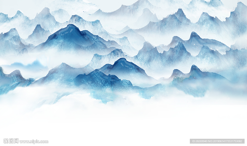 意境山水背景