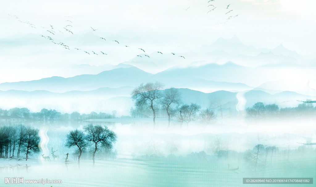 新中式山水