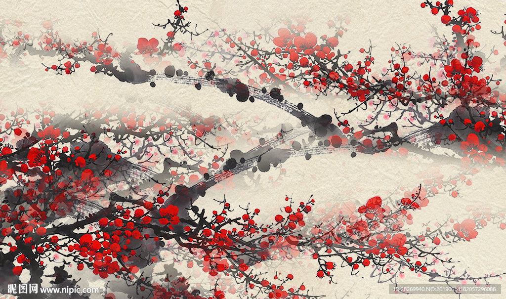 国画梅花