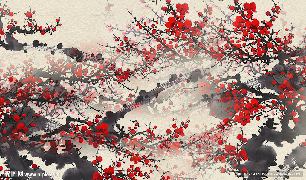 国画梅花