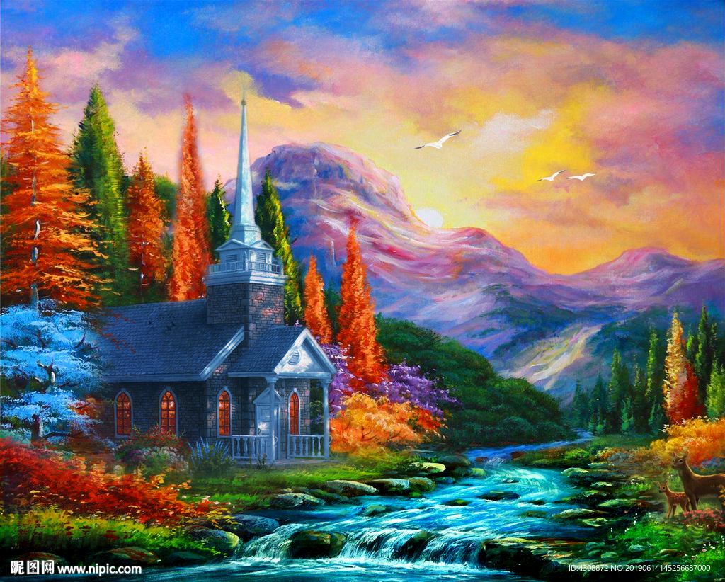 油画风景