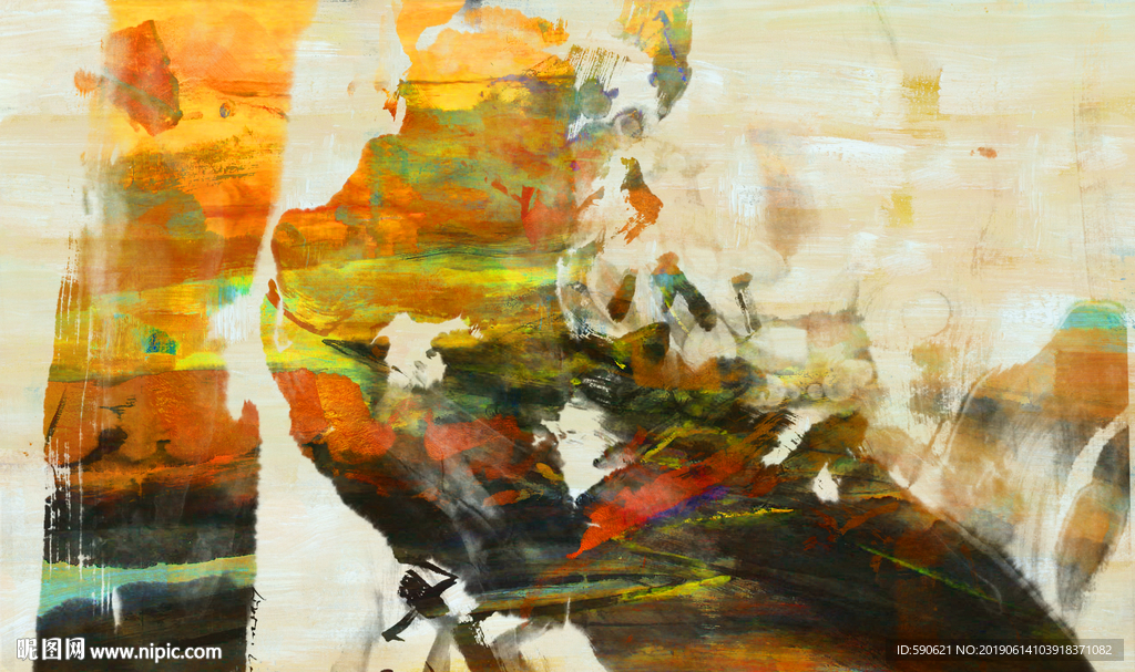 抽象油画