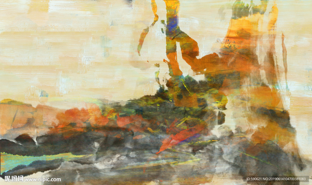 抽象油画