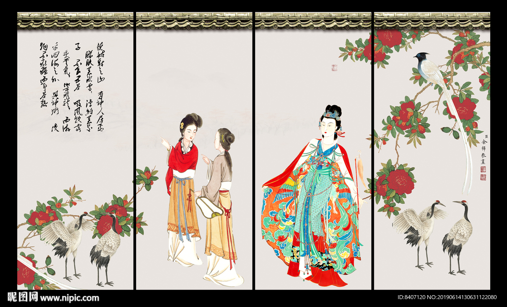 古代仕女图