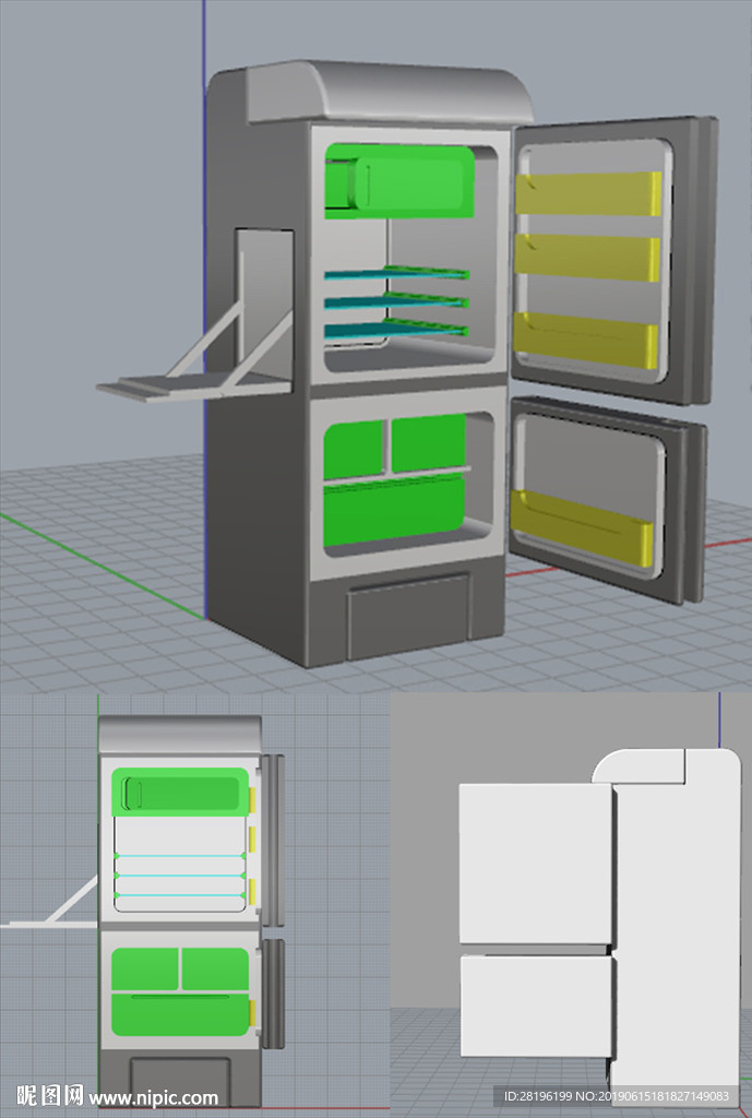 冰箱建模