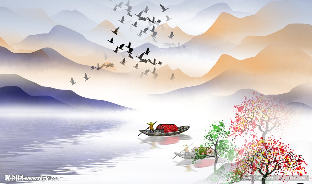 新中式背景