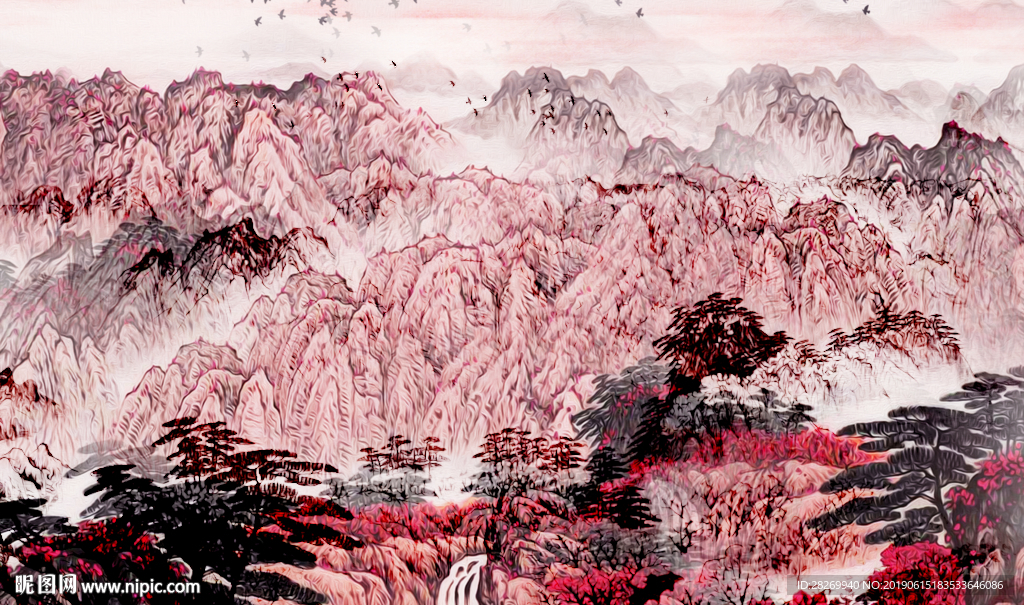 禅意意境山水