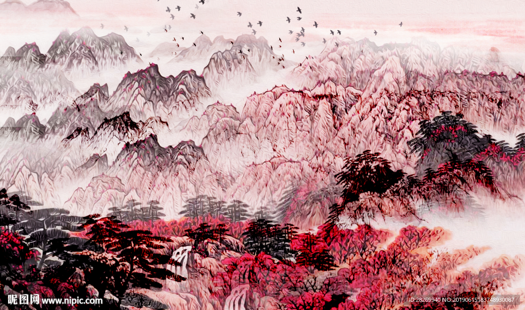 禅意意境山水