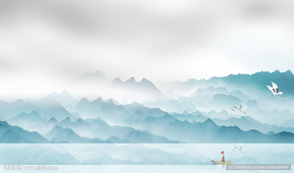 抽象山水