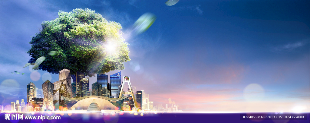 实景合成系列房地产别墅主画围墙
