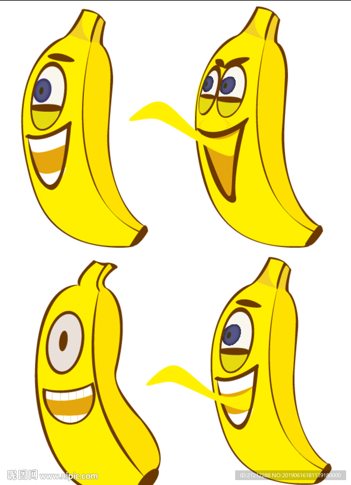 香蕉卡通形象