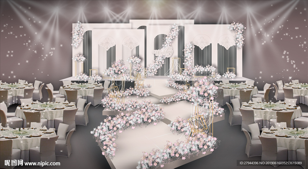 香槟色婚礼仪式区